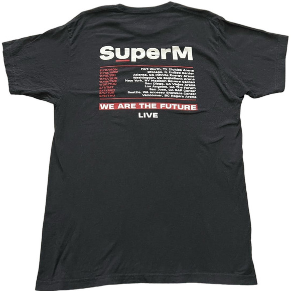 Super M We are the Future Concert Tour T-Shirt, Size L - Picture 2 of 7
